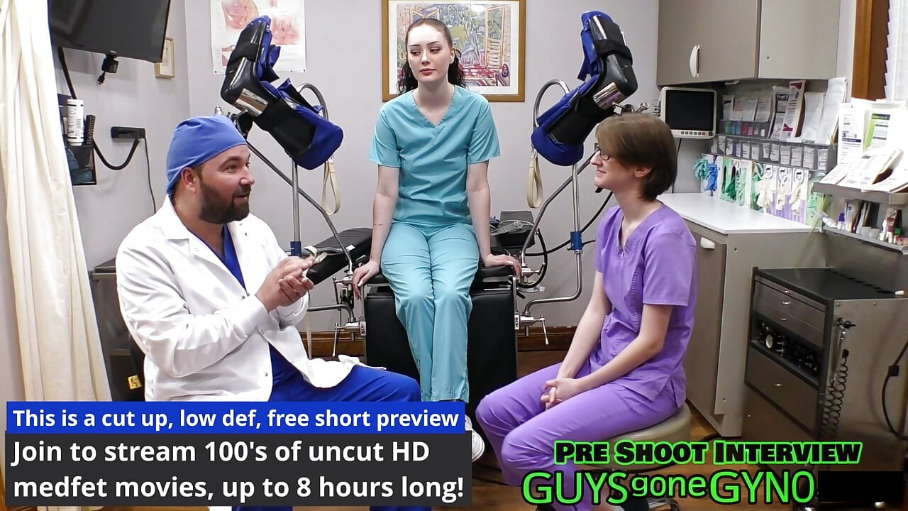 The Cum Clinic Extraction #14 - Nurse Azra Iahmir & Virgin Nurse Luci Starr