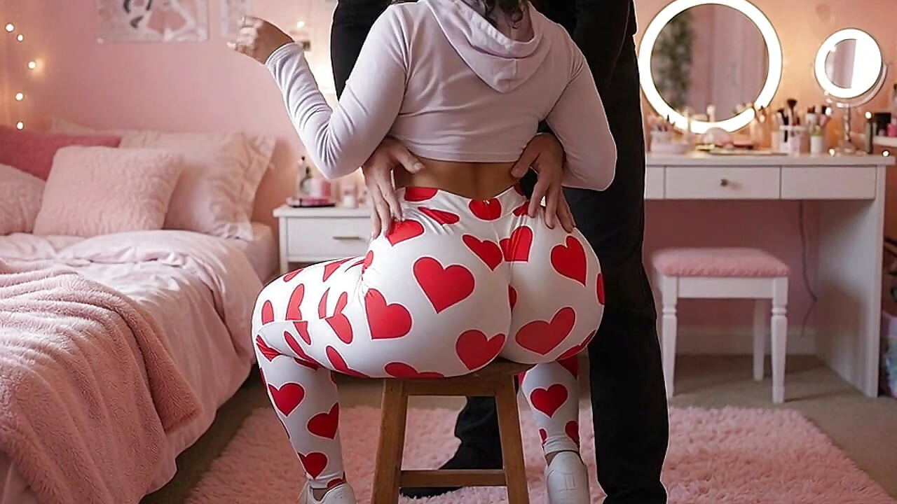 Uncle Pressing His Petite Big Ass Niece on the Chair
