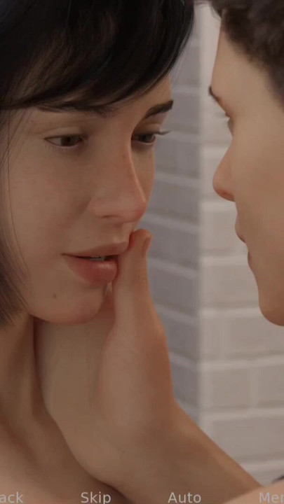 Emotional moment from "Sweet conversation with step sister"