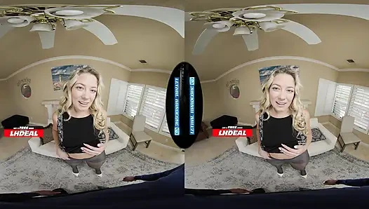 Смертельный хардкор, VR - сексуальную блондинку River Lynn отдолбили в колготках