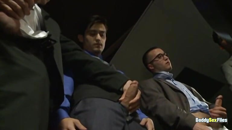 DaddySexFiles Justin Beal and Austin Ryan Lead A Cock Draining Office Orgy