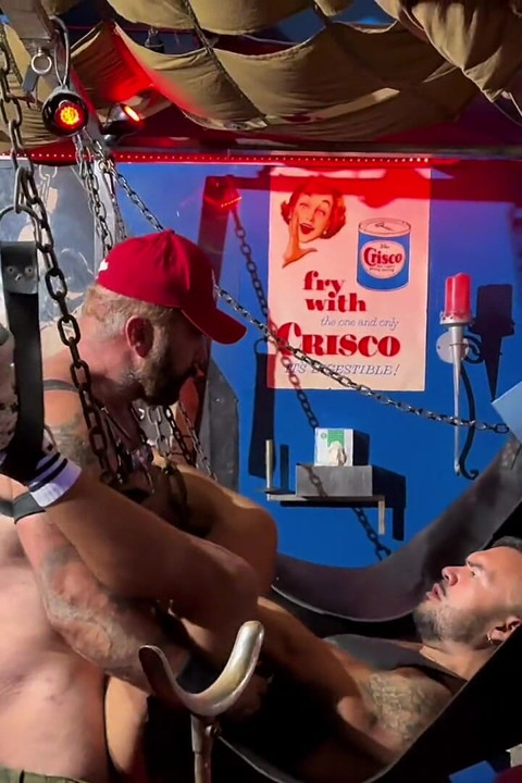 Dom with Thick Huge Cock Fucks Me Bareback in the Sling