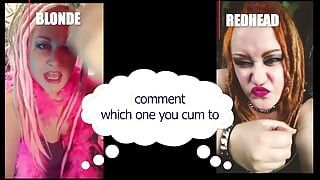 Comment Which One Made You Cum Blonde or Redhead Straight Version.