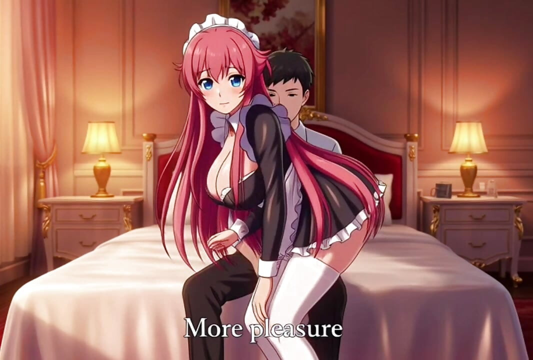Sexy 3D Anime Maid gives her master  unforgettable pleasure