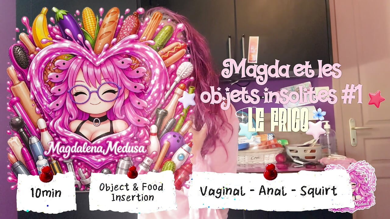 Magda & the unusual objects in the fridge - ANAL VAGINAL SQUIRT