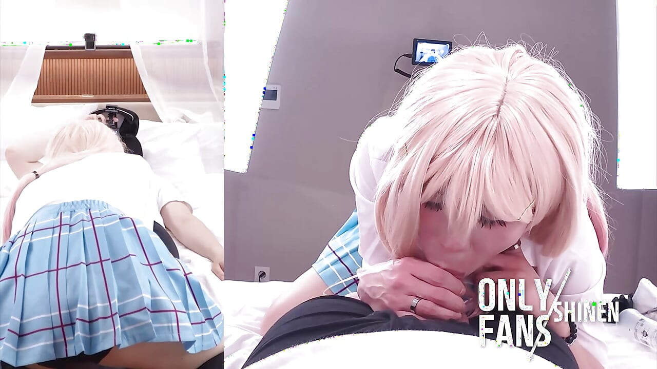 POV My DressUp Darling Cosplay fuck, Cowgirl Blowjob Femboy 7
