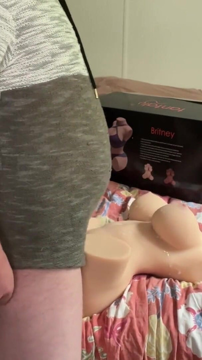 Stunning moment from "Trying the Britney Sex Doll from Tantaly"
