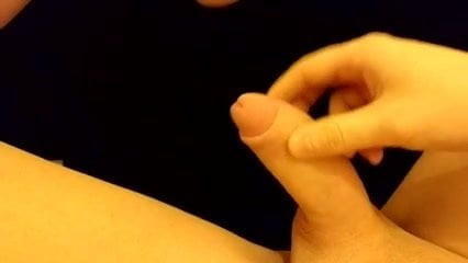 uncut jerkoff and cum