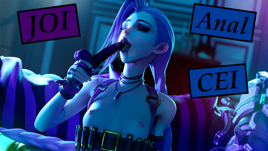 Audio JOI con Jinx, esta loca quiere hacerte anal y CEI.