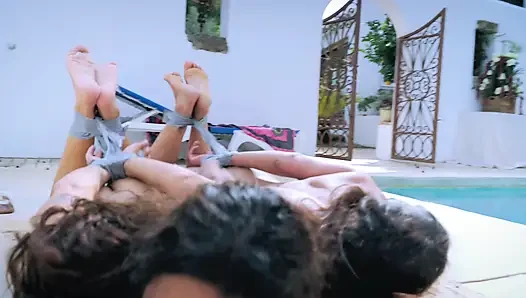 Latin kadın x lola x lana lezbiyen ihanetine dokunuyor (4k)