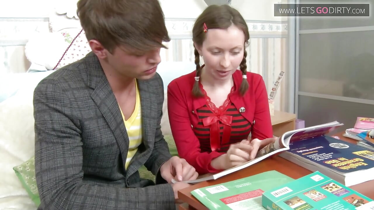 Hot teen eats cum after getting fucked on both holes by a monster cock