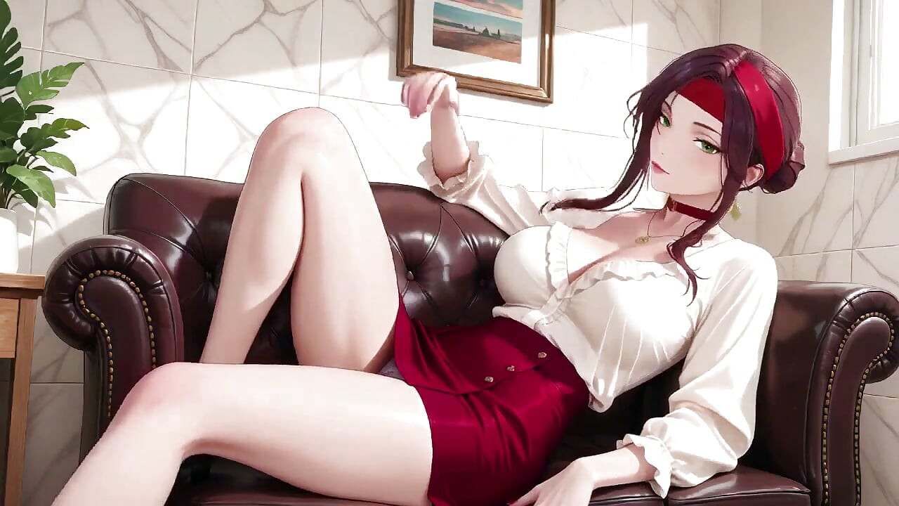 From Office to Hotel Bed, She Fixes Her Shirt While Locking Eyes with You
