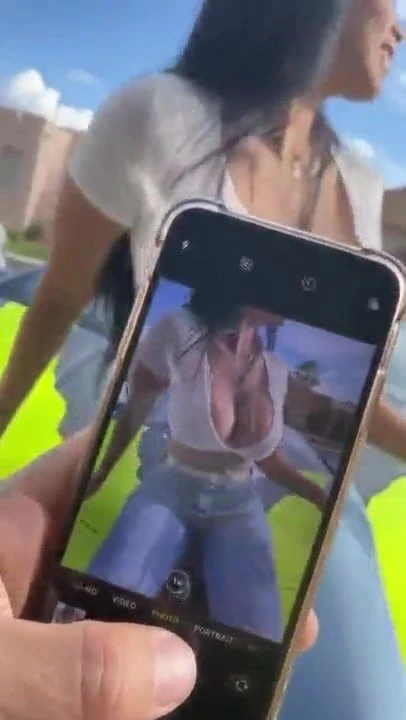 taked pitcher boobs  at thalia gm