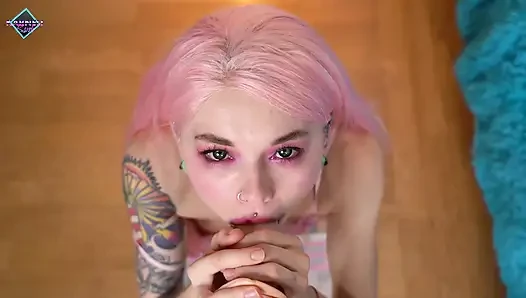 Slopy üvey baba kız ve büyük yüze boşalma
