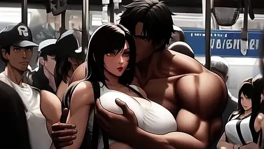 Tifa's Incredible Tits Get Noticed On The Midgar Train