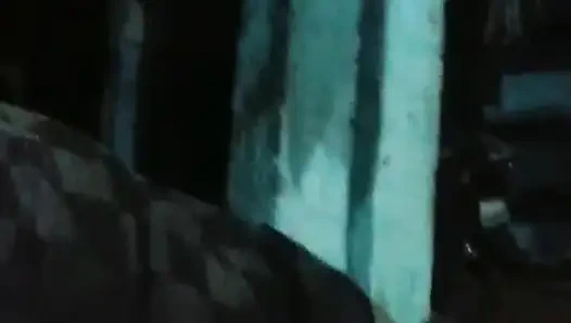 I had fun with the neighbor at night