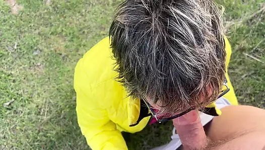 The Anal Granny Outdoors!!!