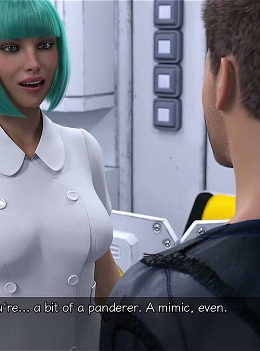 Stranded in Space - Blue Haired MILF Want Threesome with Me & Hot Busty Doctor