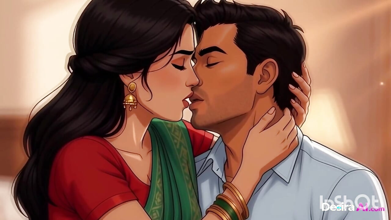 Soft Indian Skin Under His Touch While He Takes Care of Everything -AI Generated