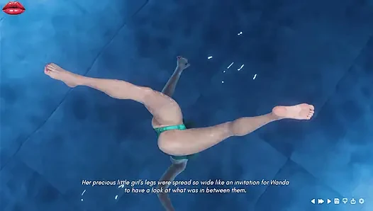 Frau Denvers 17 wanda und Lois verbringen Qualitätszeit zusammen im Swimingpool