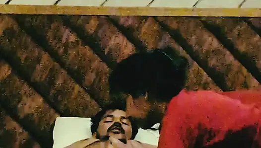 Cheating wife enjoying in hotel room with boyfriend