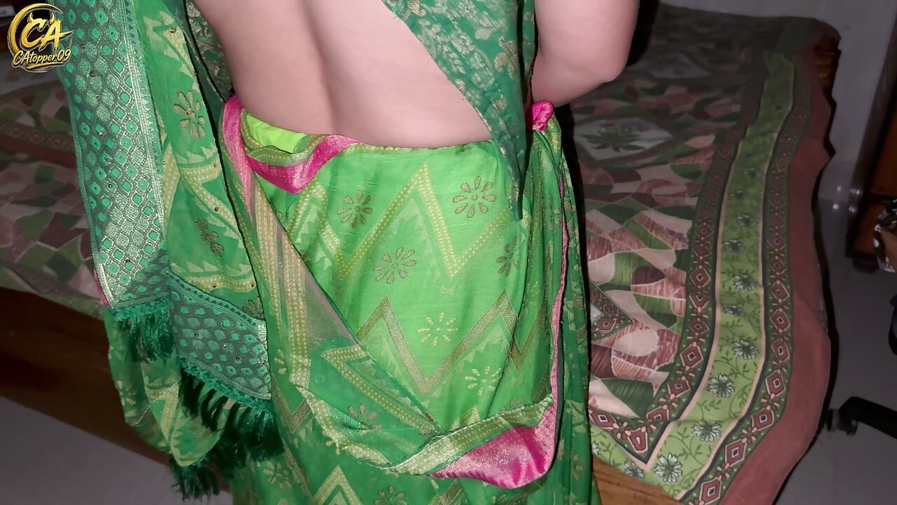 Nevasta sexy Shivani, sex romantic fierbinte în sari cu tânărul cumnat