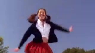 Girls on Trampoline