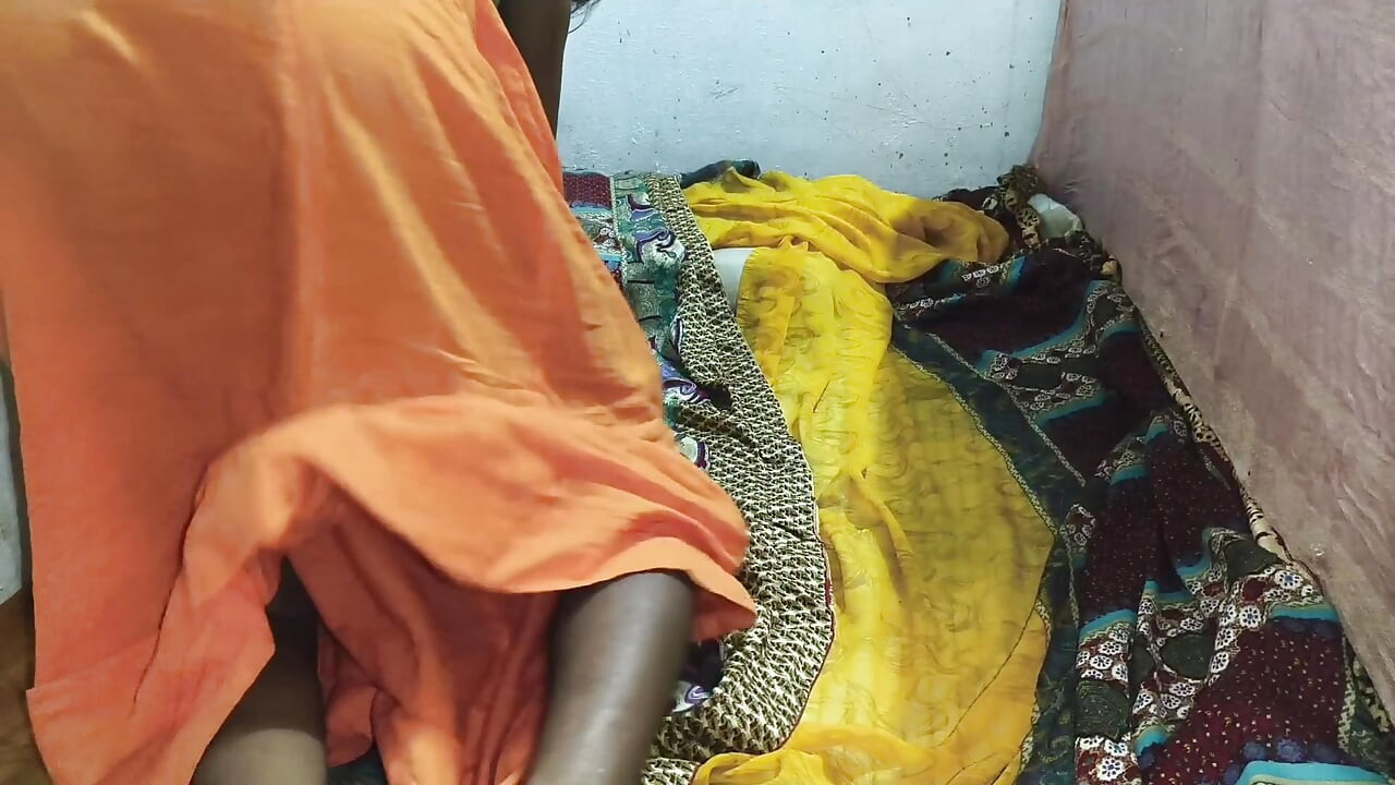 Woman in rustic petticoat gets her husband to cuddle with boy