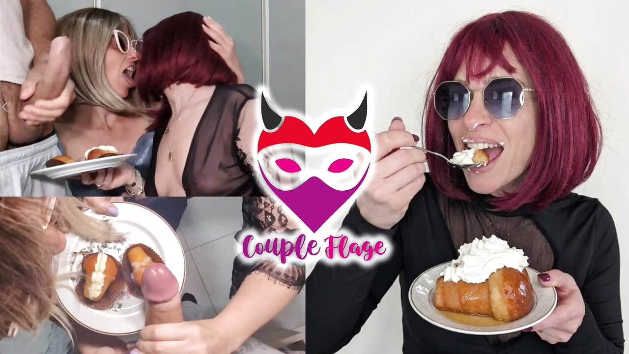 CUM on the Cream Puff! I want more CREAM! Roommates sluts swallow cum