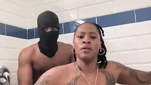 Big titty big booty Sex Goddess gets fuck hard in shower!