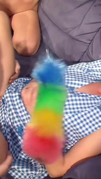 Thrilling moment from "CRAZY GERMAN COUPLE FUCK IN FRONT OF MATURE MAID"