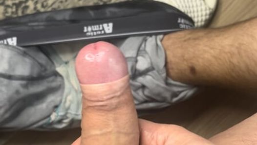 A young Russian guy masturbates on stream, filming his penis with a toy close-up.