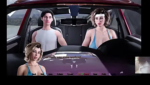 Üvey kız kardeş neredeyse bizi yakalıyor!! Orta yaşlı seksi üvey annem bana arabada sakso çekti ve dölümü yiyor.