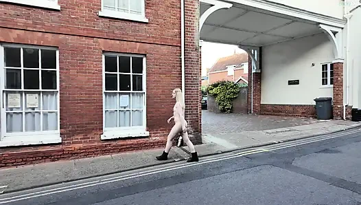 Public Places Nude: WoodBridge, England