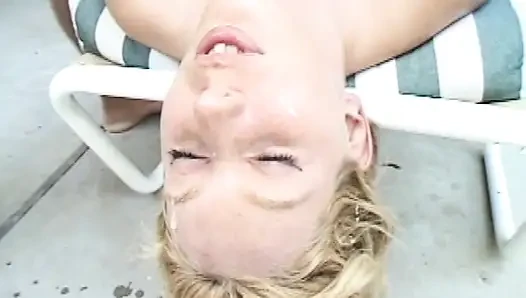 Blonde Babe Gets Fucked Hard Outdoors