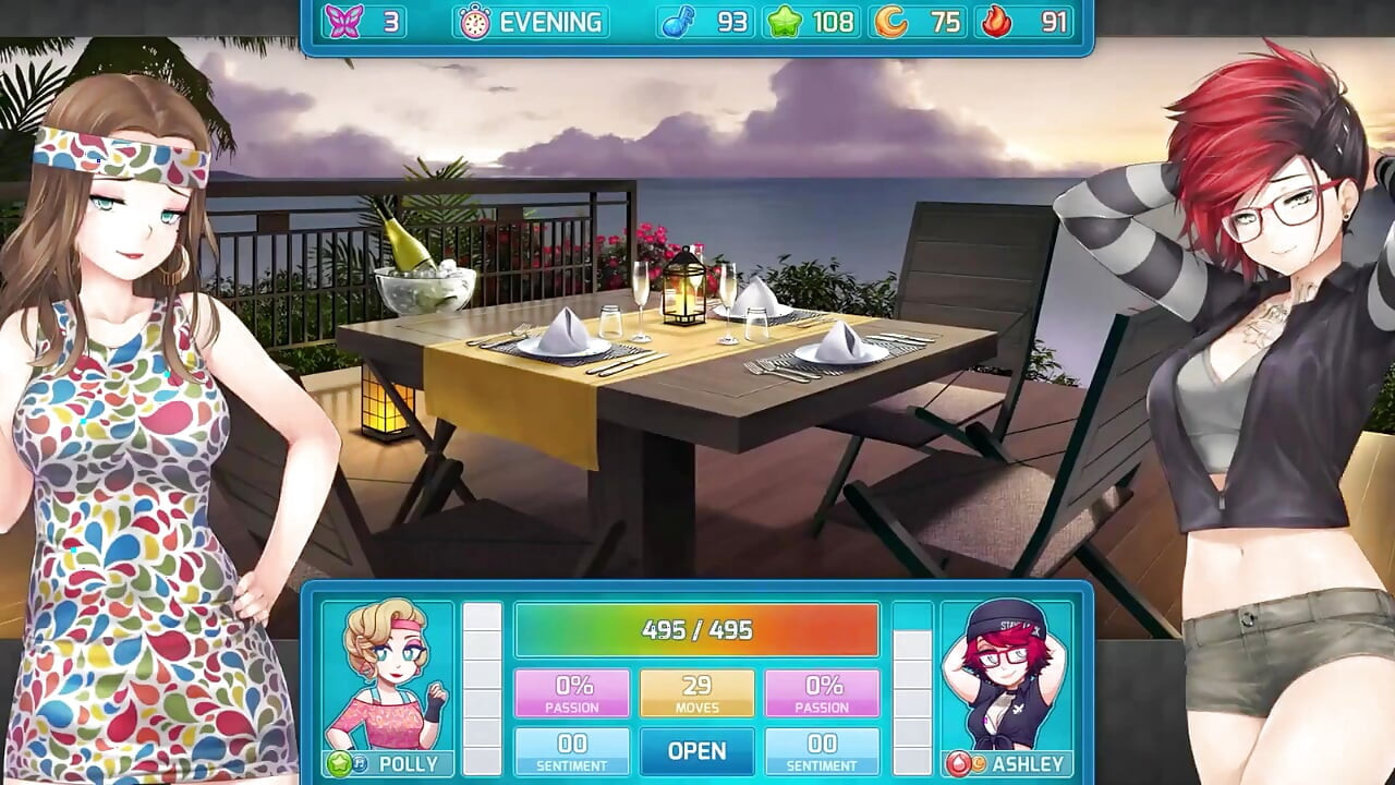Huniepop 2 - Double Date - Part 7 Horny Babes in Lingerie by Loveskysan