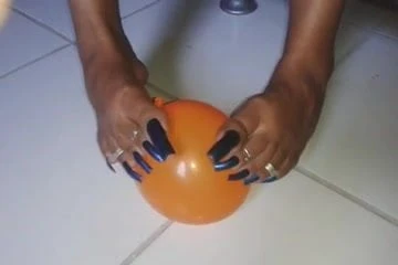 Juego de uñas largas