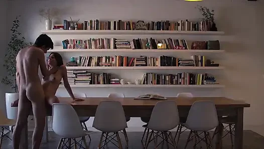 Going bananas in her pussy