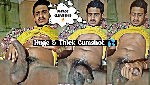 Homemade thick Cumshot given by a Indian boy