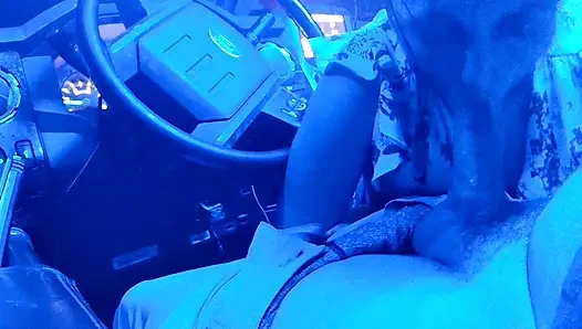 Blowjob in My Truck Cum in Mouth