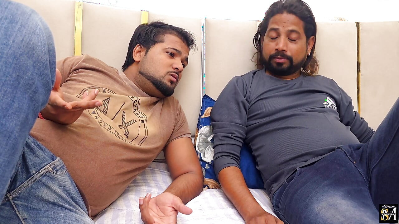 Two friends had sex with their girlfriend together, involving intense and rough sex."Threesome Vieeo