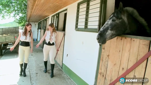 Christy Marks & Terry Nova: 4-way fuck in a barn