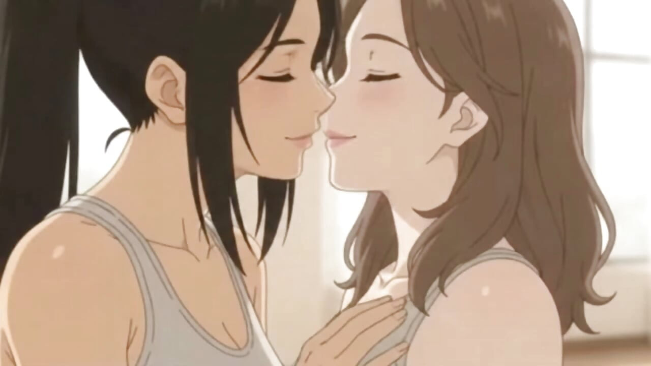 Lesbian Partner Yoga Turns Intimate