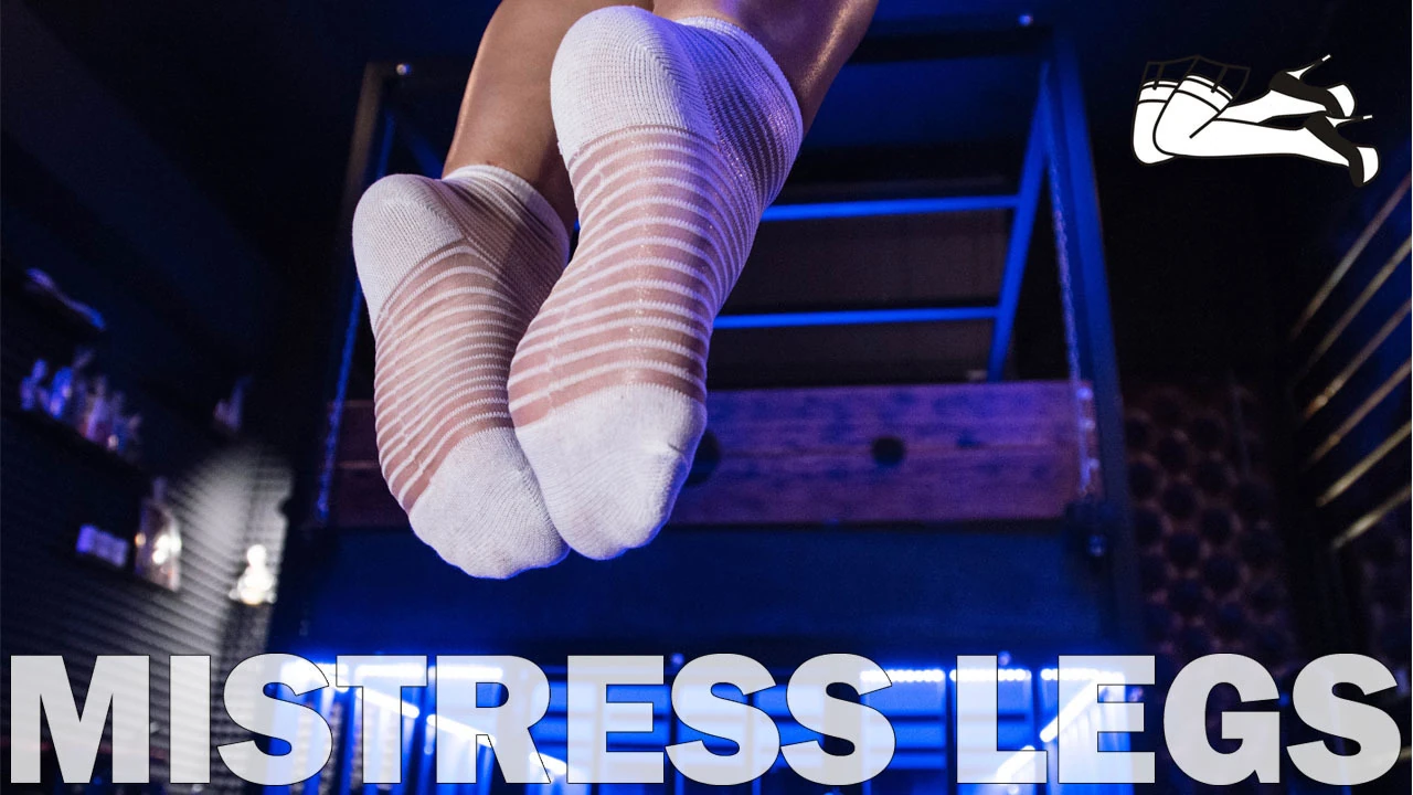 Goddess feet in white socks closeups
