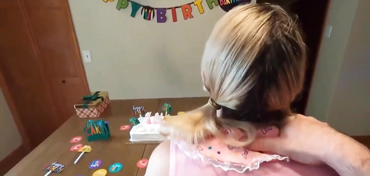 Sweet Teen Celebrates Her 18th Birthday with Her Stepfather