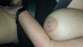 Ma tante BBW - profiter dans la voiture