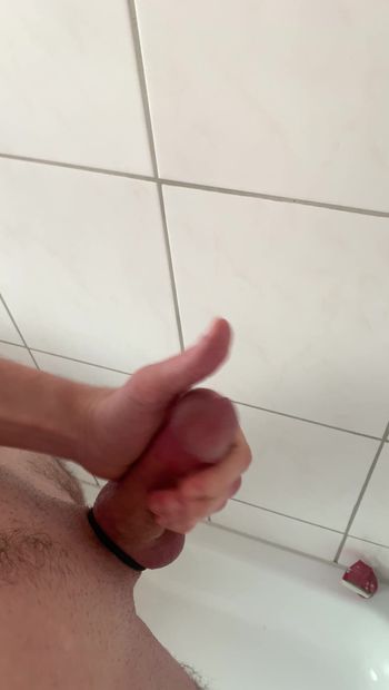 Cumshot in the shower