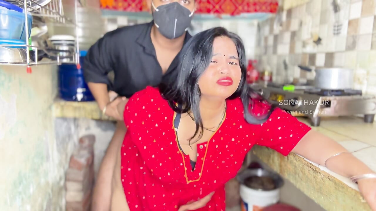 Beautiful Mami Seduced Me While Cooking in Kitchen - Hot Sex