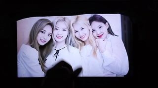 Дважды - Tzuyu, Dahyun, Sana, Nayeon - трибьют спермы 1