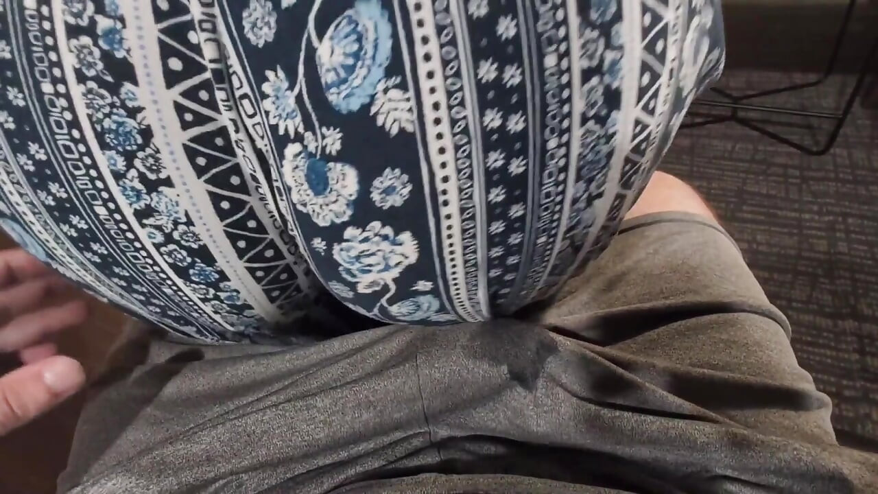 Lap Dance Makes Him Cum in Shorts